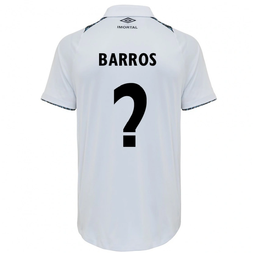 DanxenキッズNatalia Barros#0ホワイト ブルーアウェイシャツ2025/26ジャージーユニフォーム