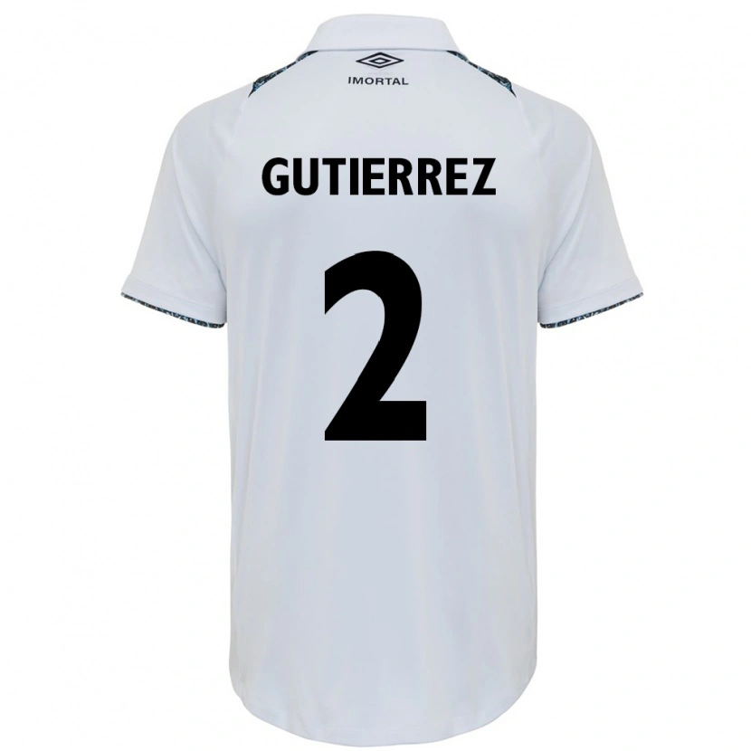 DanxenキッズNairelis Gutiérrez#2ホワイト ブルーアウェイシャツ2025/26ジャージーユニフォーム