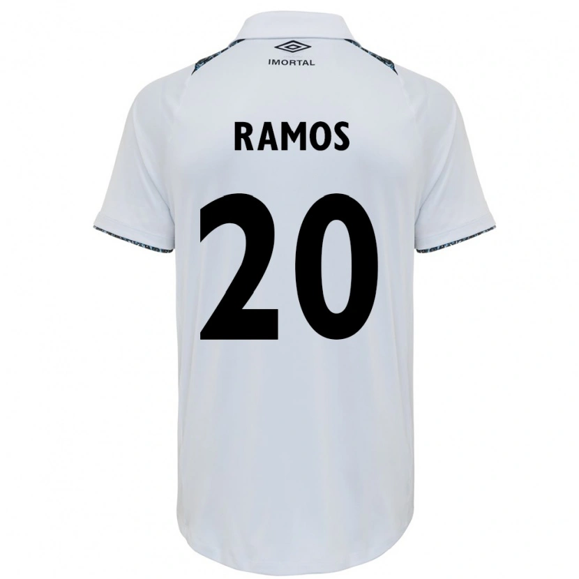 DanxenキッズMónica Ramos#20ホワイト ブルーアウェイシャツ2025/26ジャージーユニフォーム