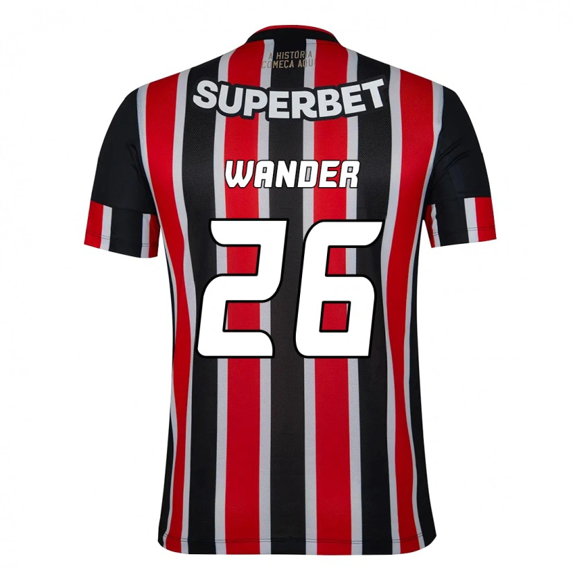 Danxenキッズタレス・ワンデル#26ブラック レッドアウェイシャツ2025/26ジャージーユニフォーム