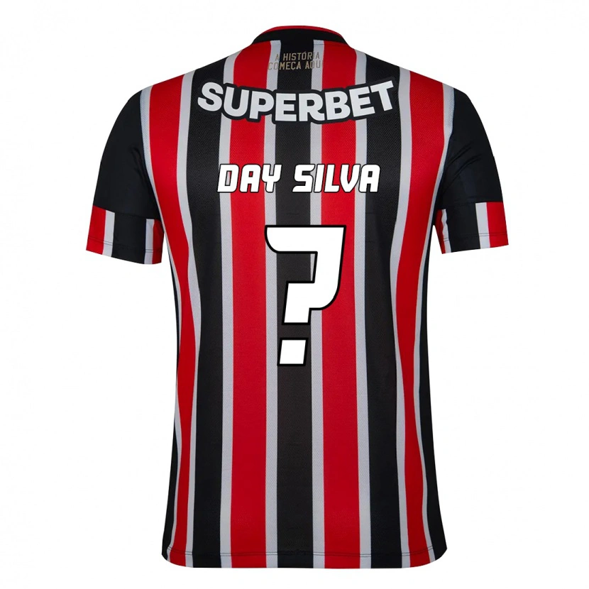 Danxenキッズデイ・シルバ#0ブラック レッドアウェイシャツ2025/26ジャージーユニフォーム