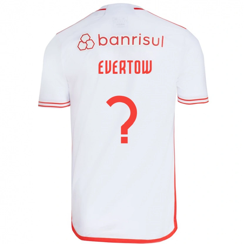 DanxenキッズEvertow#0ホワイト レッドアウェイシャツ2025/26ジャージーユニフォーム