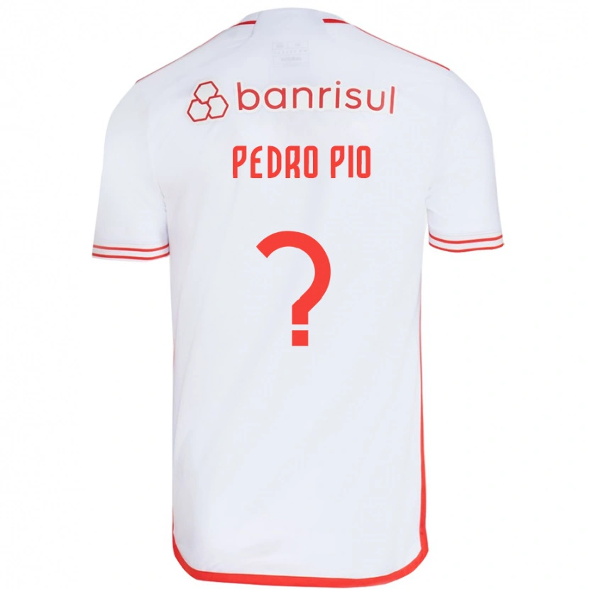 DanxenキッズPedro Pio#0ホワイト レッドアウェイシャツ2025/26ジャージーユニフォーム