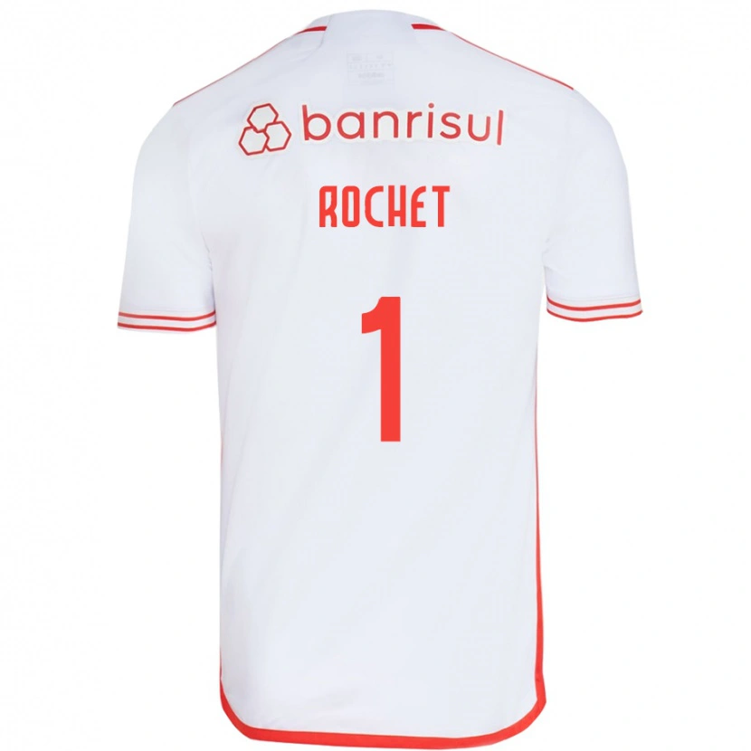 Danxenキッズセルヒオ・ロシェ#1ホワイト レッドアウェイシャツ2025/26ジャージーユニフォーム
