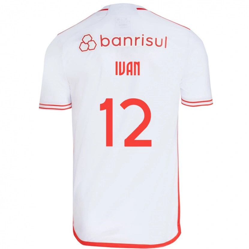 DanxenキッズIvan#12ホワイト レッドアウェイシャツ2025/26ジャージーユニフォーム