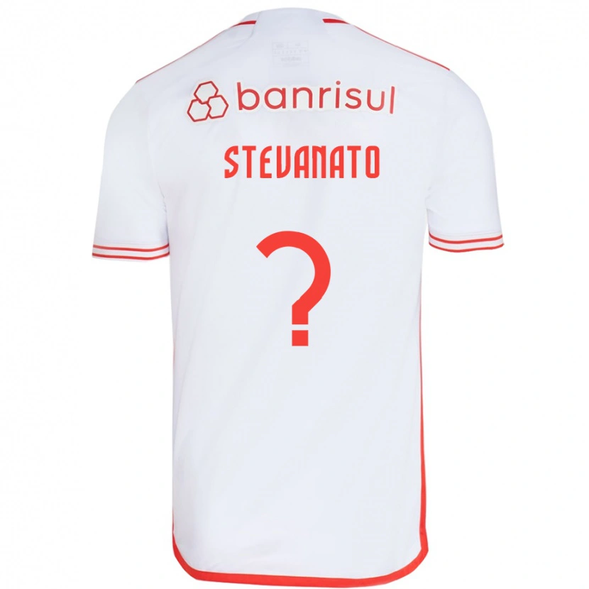 DanxenキッズEduardo Stevanato#0ホワイト レッドアウェイシャツ2025/26ジャージーユニフォーム
