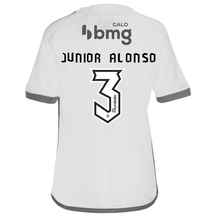 Danxenキッズフニオール・アロンソ#3オフホワイトアウェイシャツ2025/26ジャージーユニフォーム