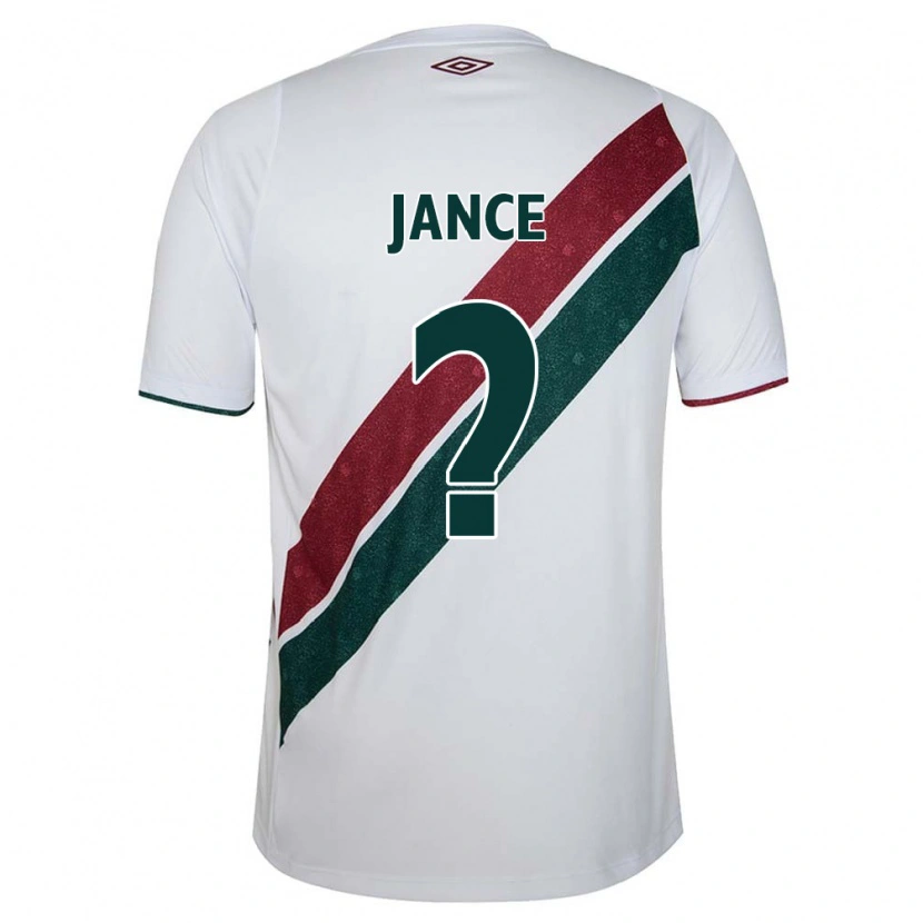 DanxenキッズLéo Jance#0ホワイト グリーン マルーンアウェイシャツ2025/26ジャージーユニフォーム