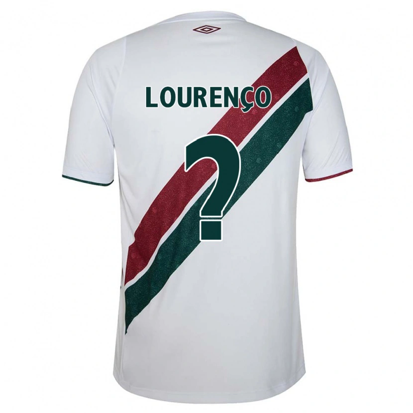 DanxenキッズJoão Lourenço#0ホワイト グリーン マルーンアウェイシャツ2025/26ジャージーユニフォーム