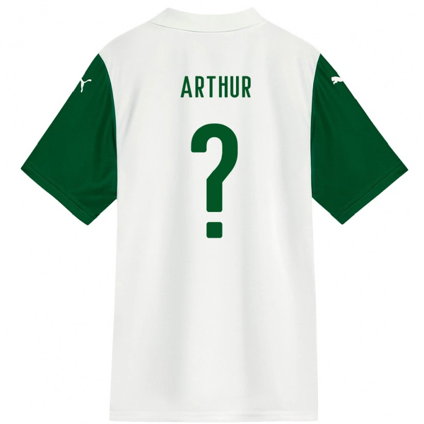 DanxenキッズLuis Arthur#0ホワイト グリーンアウェイシャツ2025/26ジャージーユニフォーム