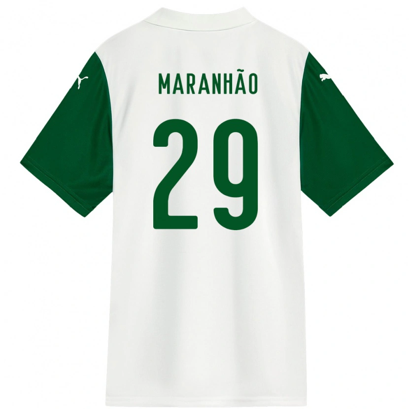Danxenキッズタイナ・マラニョン#29ホワイト グリーンアウェイシャツ2025/26ジャージーユニフォーム
