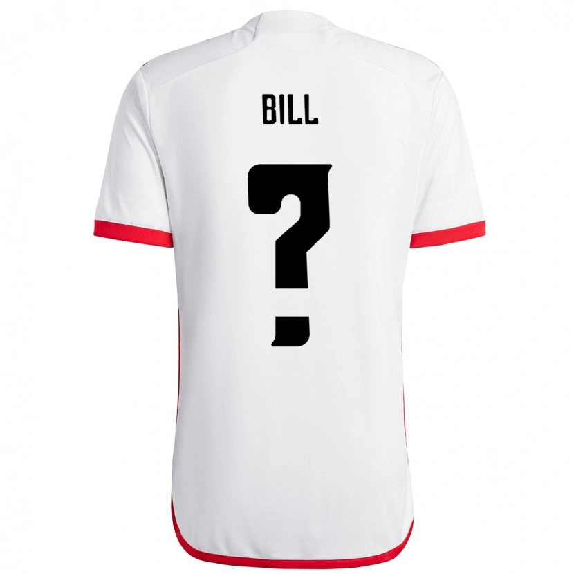 DanxenキッズBill#0ホワイト レッドアウェイシャツ2025/26ジャージーユニフォーム