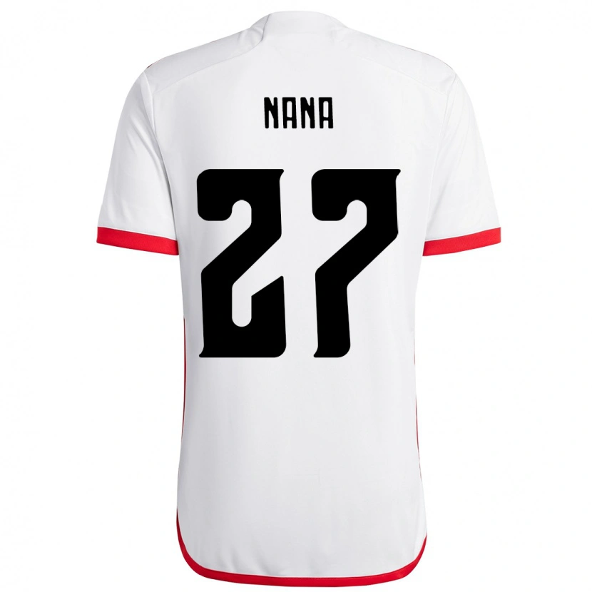 DanxenキッズNana#27ホワイト レッドアウェイシャツ2025/26ジャージーユニフォーム