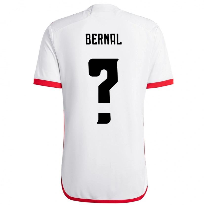 DanxenキッズScarlett Bernal#0ホワイト レッドアウェイシャツ2025/26ジャージーユニフォーム