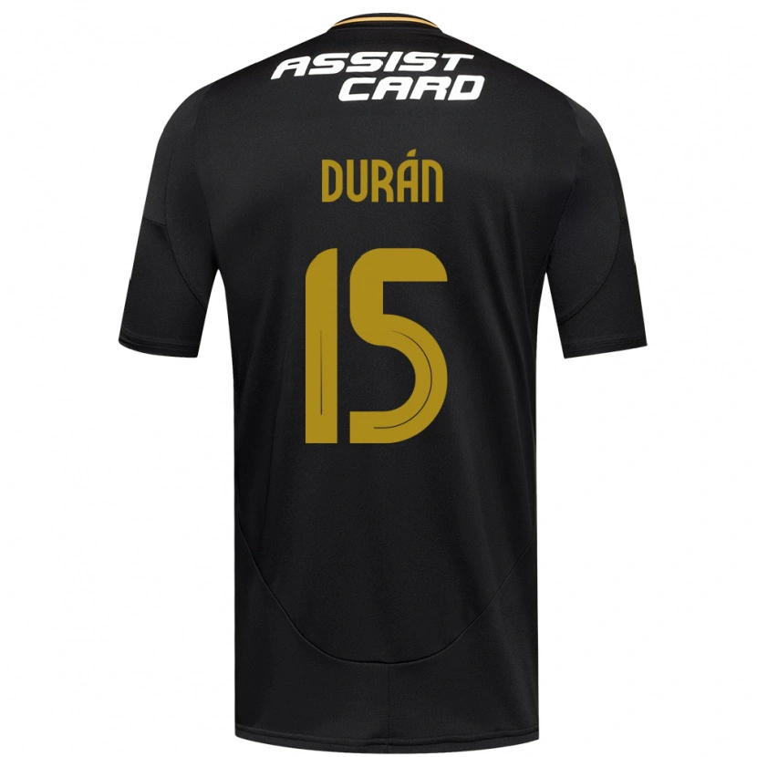 DanxenキッズJosé Durán#15ブラック ホワイトアウェイシャツ2025/26ジャージーユニフォーム