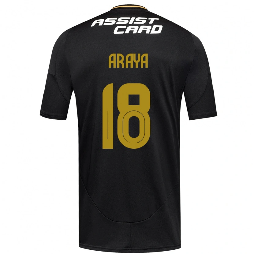 DanxenキッズBenjamín Araya#18ブラック ホワイトアウェイシャツ2025/26ジャージーユニフォーム