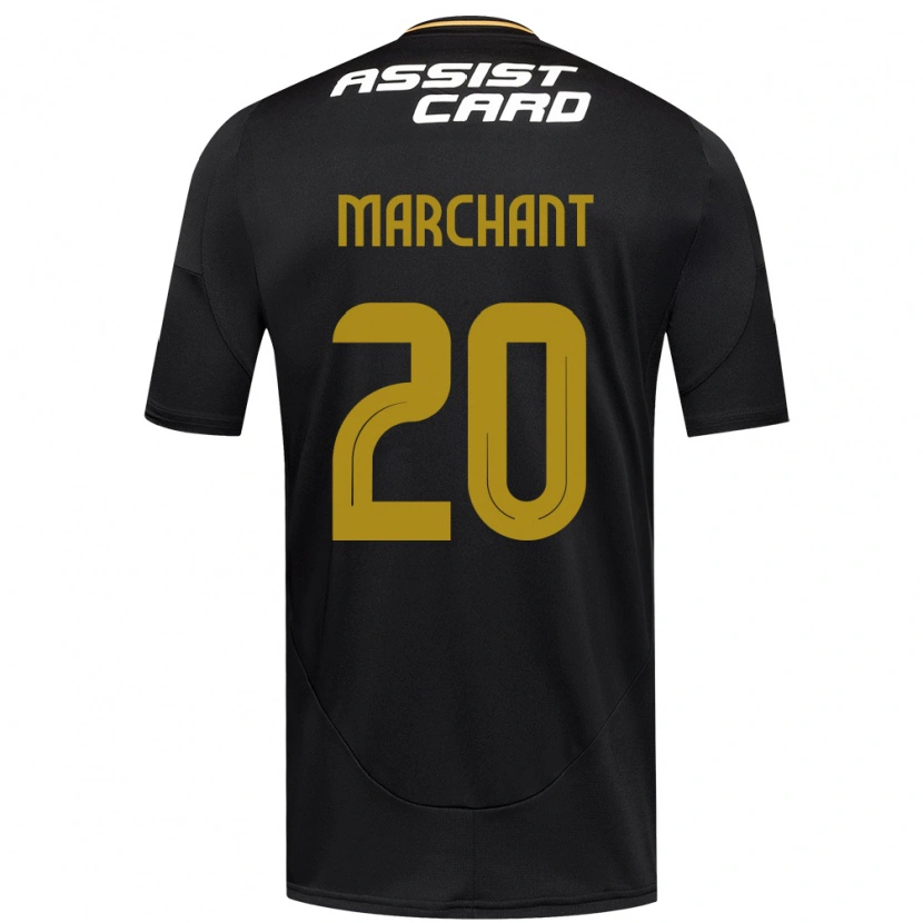 Danxenキッズフランシスコ・マーチャント#20ブラック ホワイトアウェイシャツ2025/26ジャージーユニフォーム
