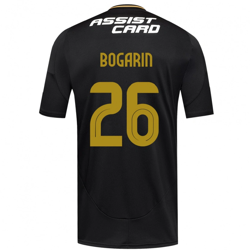 DanxenキッズDahiana Bogarín#26ブラック ホワイトアウェイシャツ2025/26ジャージーユニフォーム