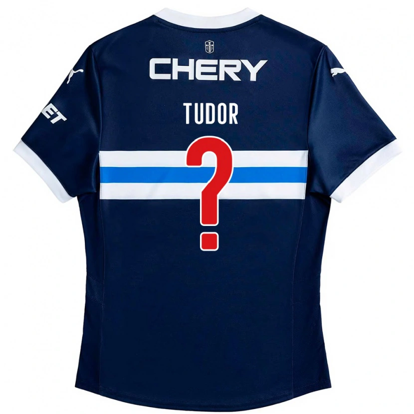 Danxenキッズミラノ チューダー#0ロイヤルブルー ホワイトアウェイシャツ2025/26ジャージーユニフォーム