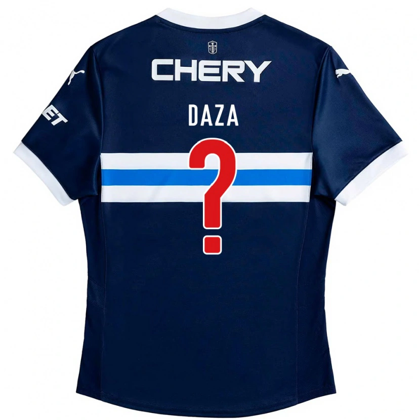 DanxenキッズFrancisco Daza#0ロイヤルブルー ホワイトアウェイシャツ2025/26ジャージーユニフォーム