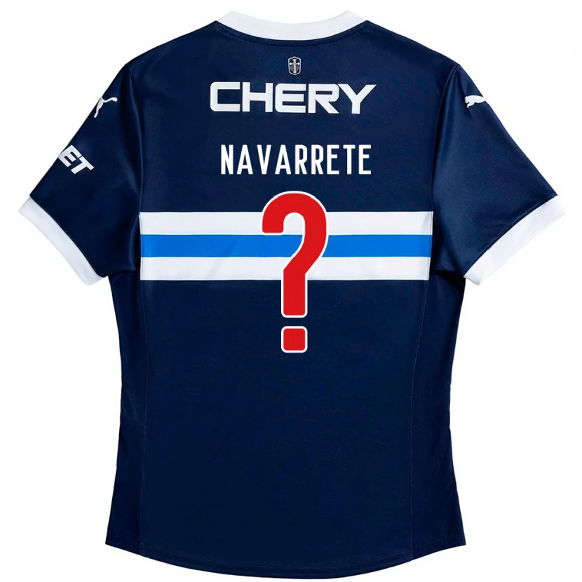 DanxenキッズCarlos Navarrete#0ロイヤルブルー ホワイトアウェイシャツ2025/26ジャージーユニフォーム