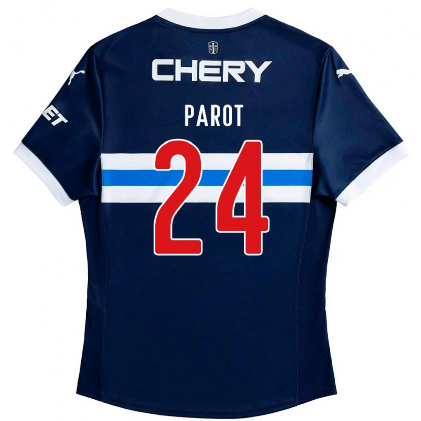 Danxenキッズアルフォンソ・パロト#24ロイヤルブルー ホワイトアウェイシャツ2025/26ジャージーユニフォーム