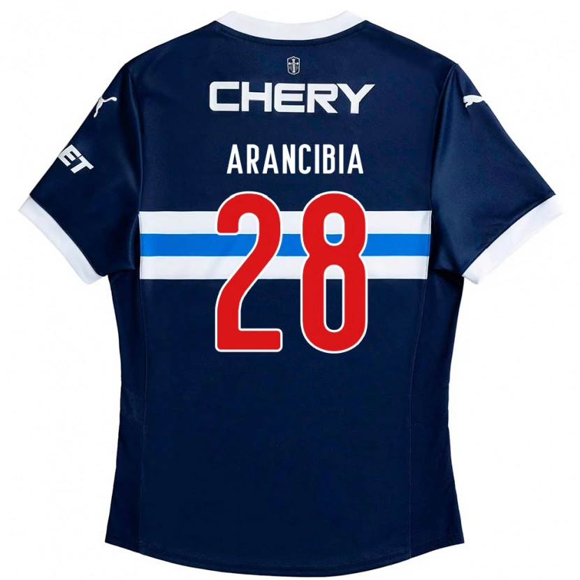 Danxenキッズフランシスコ・アランシビア#28ロイヤルブルー ホワイトアウェイシャツ2025/26ジャージーユニフォーム
