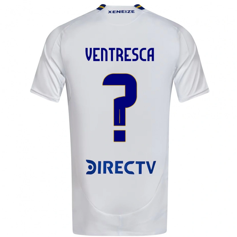 DanxenキッズFabricio Ventresca#0ホワイト ブルーアウェイシャツ2025/26ジャージーユニフォーム