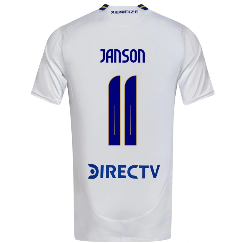 Danxenキッズルーカス・ハンソン#11ホワイト ブルーアウェイシャツ2025/26ジャージーユニフォーム