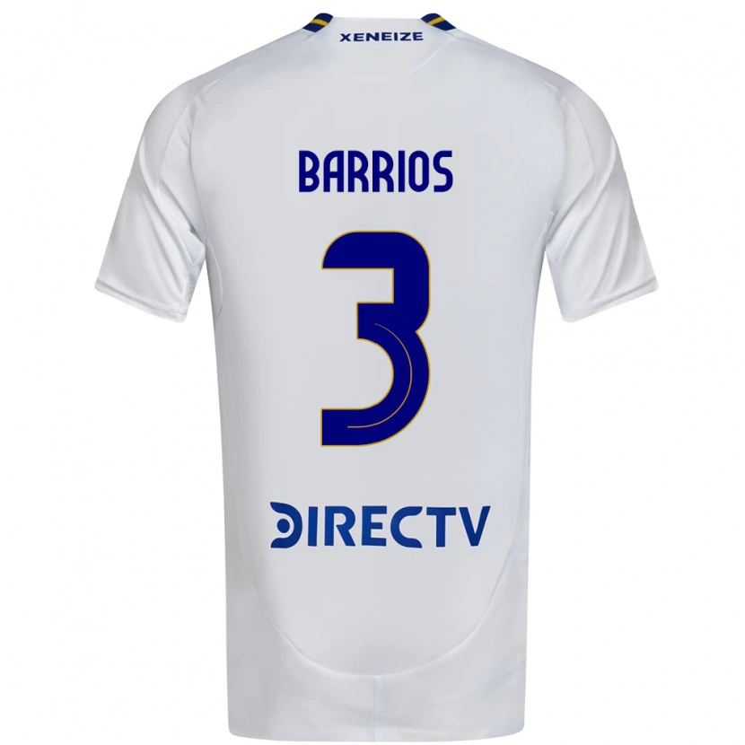 DanxenキッズGabriela Barrios#3ホワイト ブルーアウェイシャツ2025/26ジャージーユニフォーム