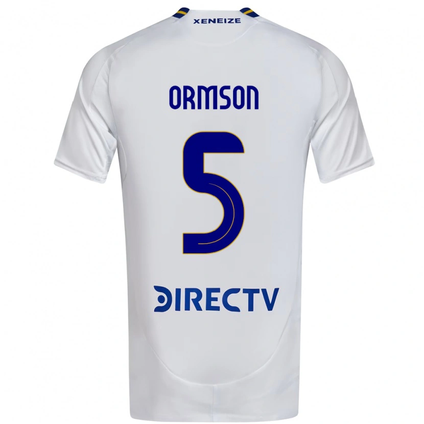DanxenキッズEmily Ormson#5ホワイト ブルーアウェイシャツ2025/26ジャージーユニフォーム
