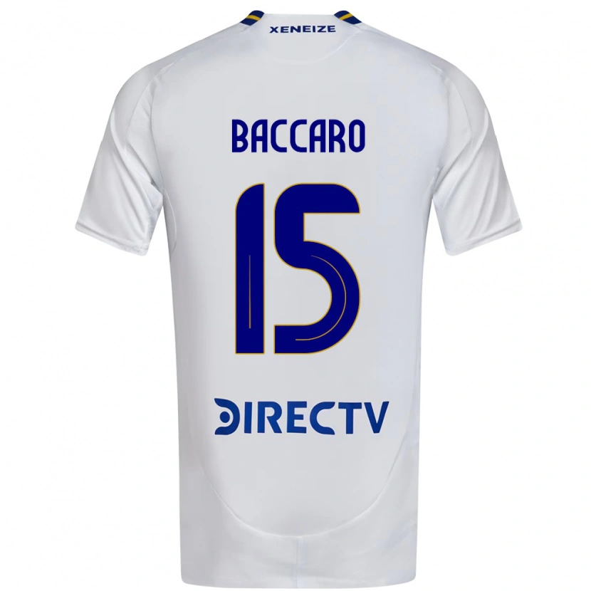 DanxenキッズCamila Baccaro#15ホワイト ブルーアウェイシャツ2025/26ジャージーユニフォーム