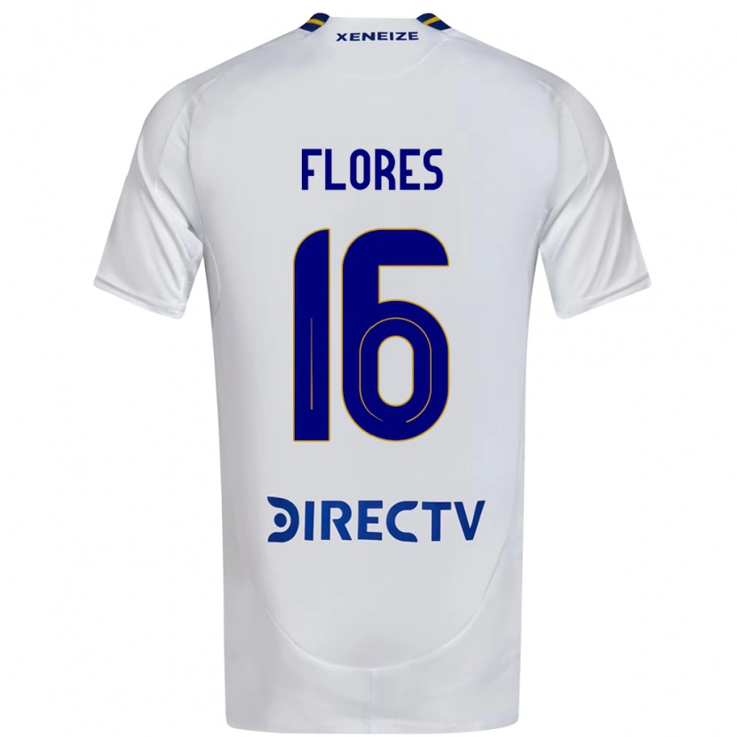DanxenキッズEugenia Flores#16ホワイト ブルーアウェイシャツ2025/26ジャージーユニフォーム