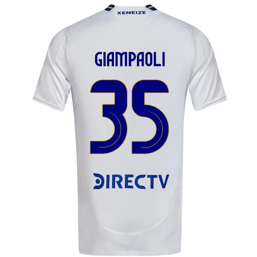 DanxenキッズRenzo Giampaoli#35ホワイト ブルーアウェイシャツ2025/26ジャージーユニフォーム