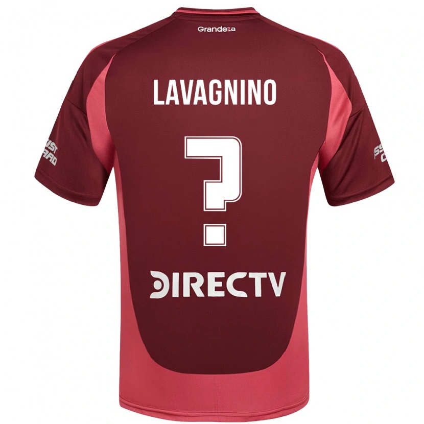 Danxenキッズルーカス・ラバグニーノ#0バーガンディ マゼンタアウェイシャツ2025/26ジャージーユニフォーム