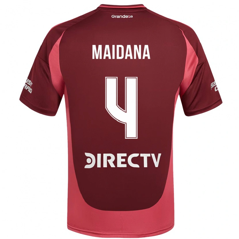 Danxenキッズホナタン・マイダナ#4バーガンディ マゼンタアウェイシャツ2025/26ジャージーユニフォーム