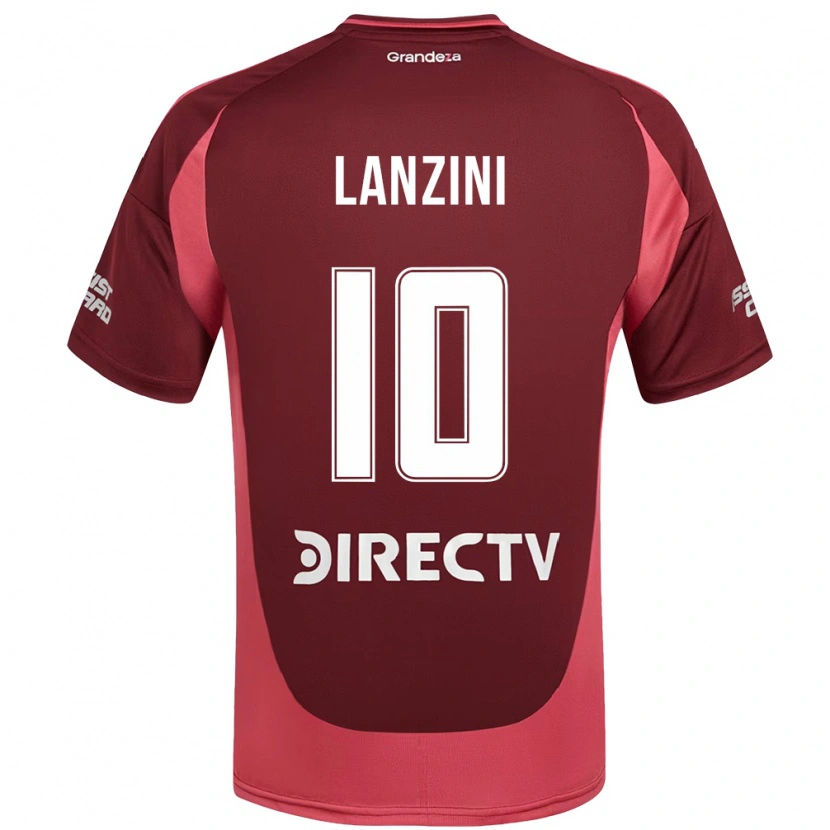 Danxenキッズマヌエル・ランシニ#10バーガンディ マゼンタアウェイシャツ2025/26ジャージーユニフォーム