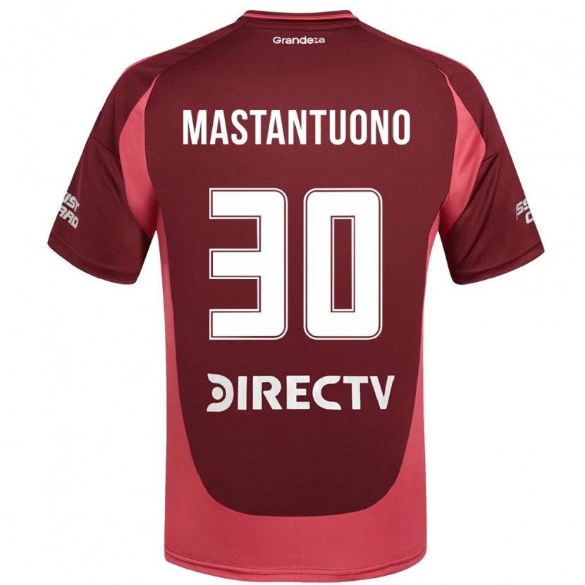 Danxenキッズフランコ・マスタントゥオーノ#30バーガンディ マゼンタアウェイシャツ2025/26ジャージーユニフォーム