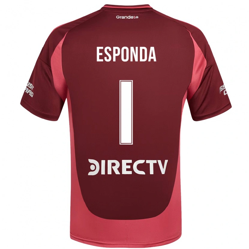 DanxenキッズLara Esponda#1バーガンディ マゼンタアウェイシャツ2025/26ジャージーユニフォーム