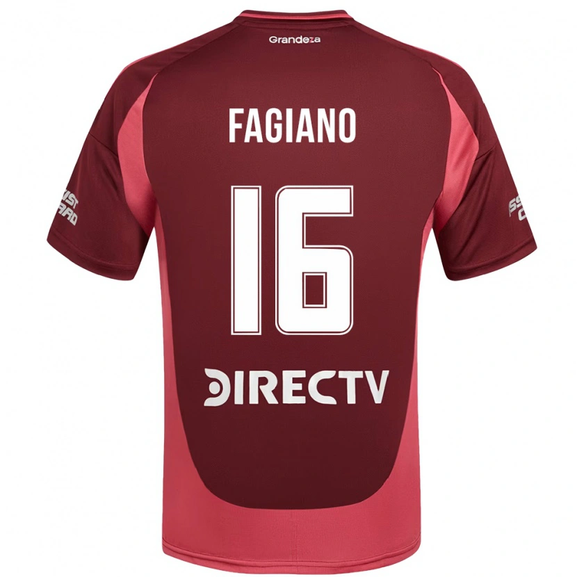 Danxenキッズパロマ・ファジアーノ#16バーガンディ マゼンタアウェイシャツ2025/26ジャージーユニフォーム