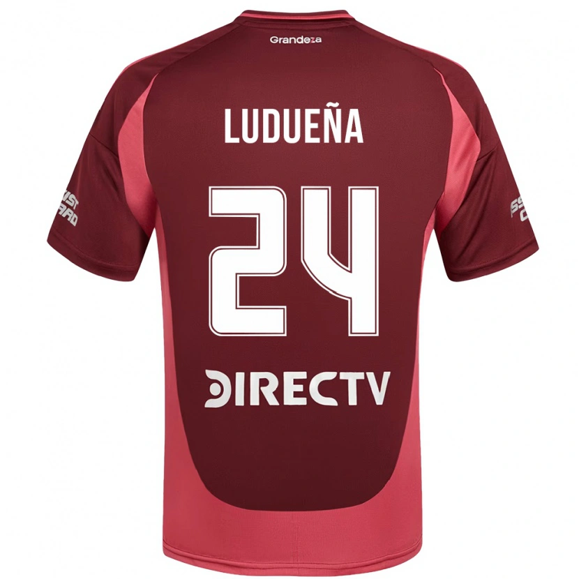 DanxenキッズBelén Ludueña#24バーガンディ マゼンタアウェイシャツ2025/26ジャージーユニフォーム