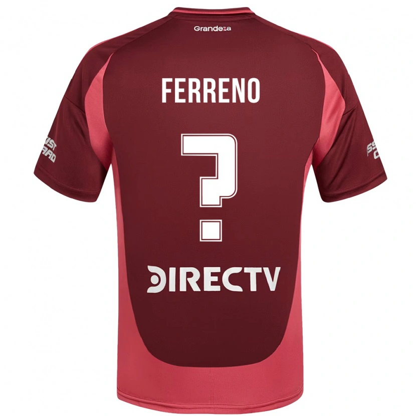 DanxenキッズLeon Gomez Ferreno#0バーガンディ マゼンタアウェイシャツ2025/26ジャージーユニフォーム