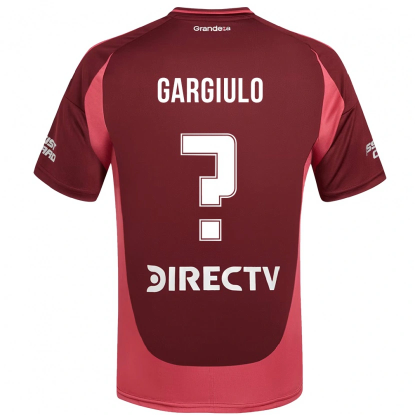 DanxenキッズValentin Gargiulo#0バーガンディ マゼンタアウェイシャツ2025/26ジャージーユニフォーム