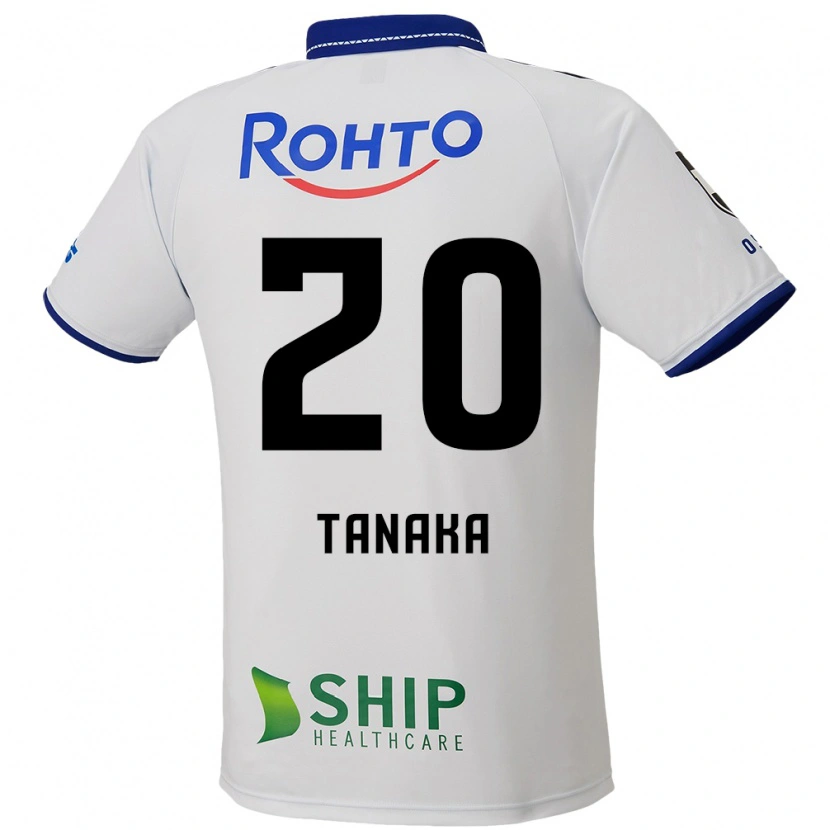 DanxenキッズHyoga Tanaka#20ホワイト ブルー ブラックアウェイシャツ2025/26ジャージーユニフォーム