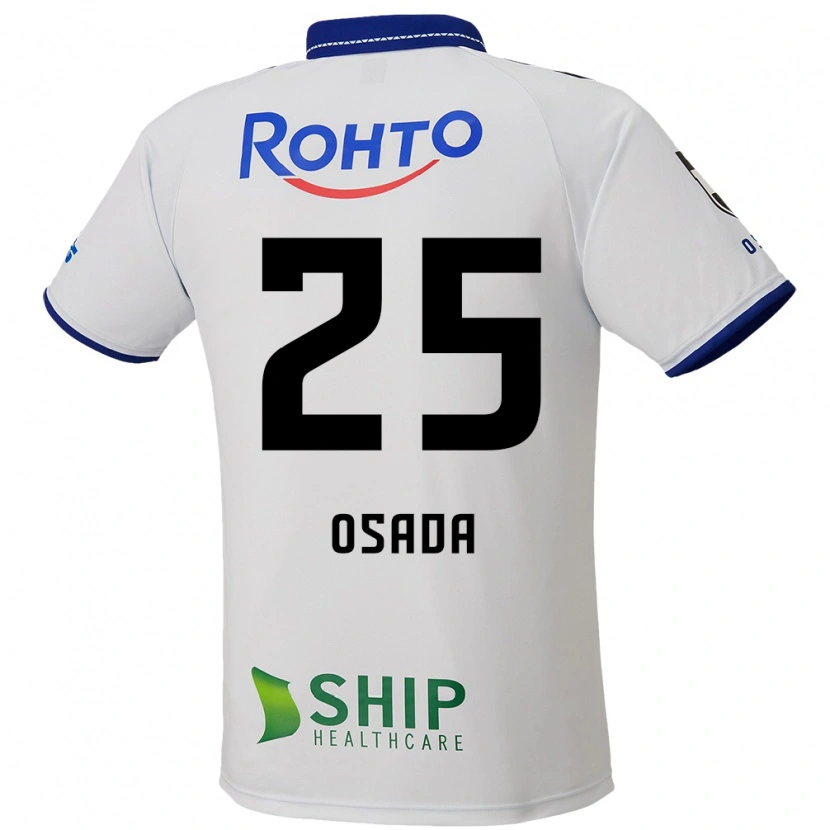 DanxenキッズTowa Osada#25ホワイト ブルー ブラックアウェイシャツ2025/26ジャージーユニフォーム
