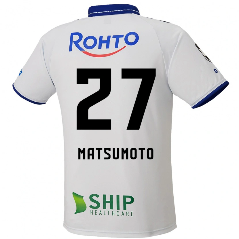 DanxenキッズKensaku Matsumoto#27ホワイト ブルー ブラックアウェイシャツ2025/26ジャージーユニフォーム