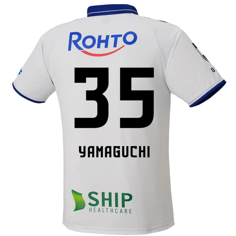 Danxenキッズ山口竜弥#35ホワイト ブルー ブラックアウェイシャツ2025/26ジャージーユニフォーム