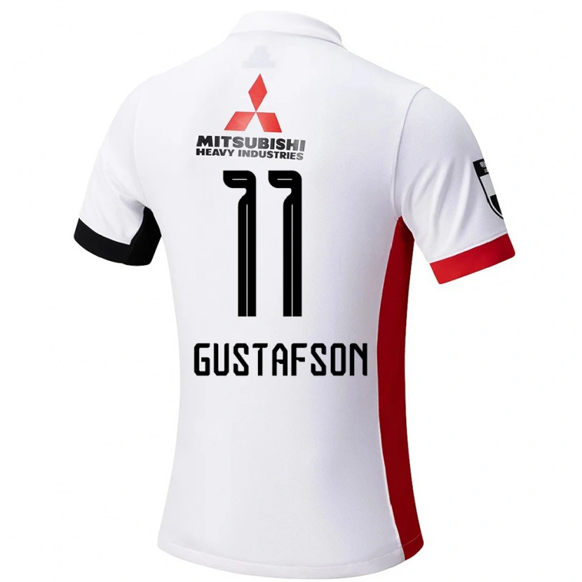 Danxenキッズサミュエル・グスタフソン#11ホワイト ブラックアウェイシャツ2025/26ジャージーユニフォーム