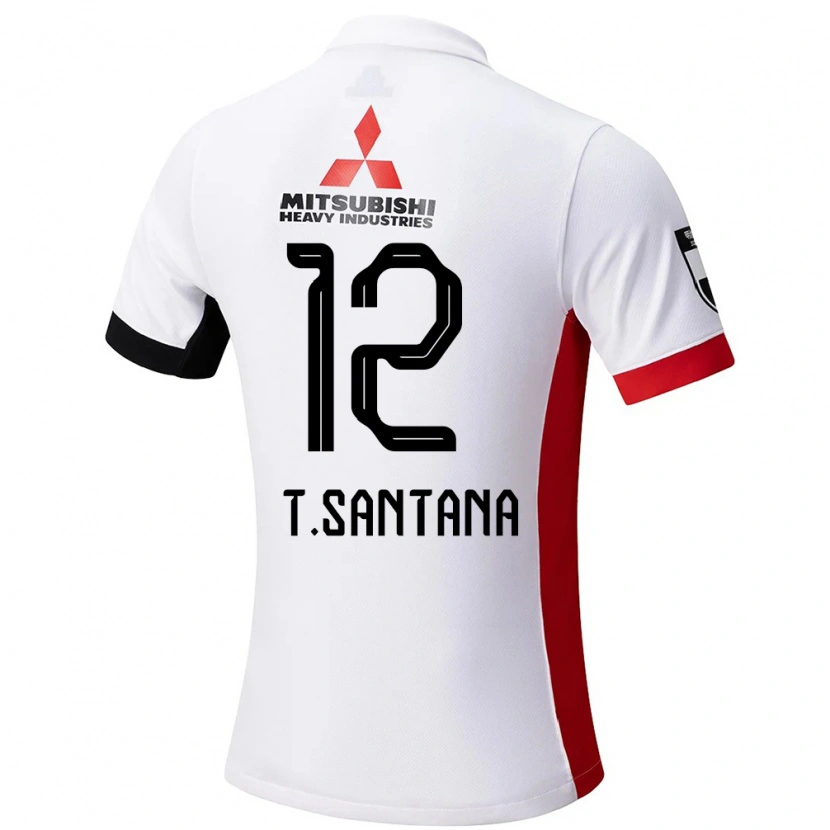 Danxenキッズチアゴ・アルカンタラ#12ホワイト ブラックアウェイシャツ2025/26ジャージーユニフォーム