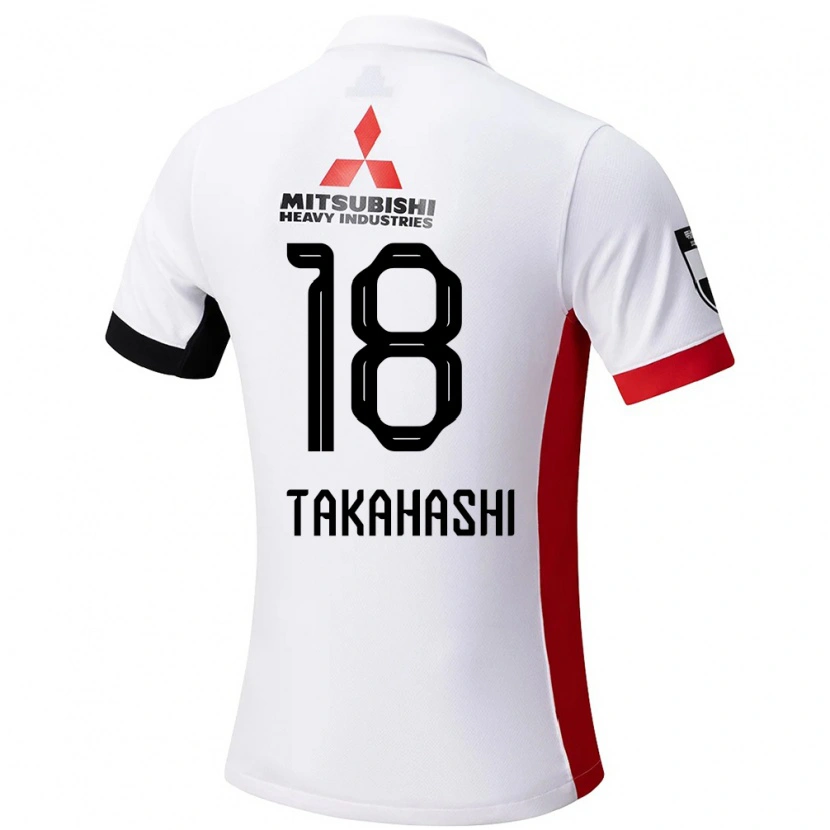 Danxenキッズ髙橋利樹#18ホワイト ブラックアウェイシャツ2025/26ジャージーユニフォーム